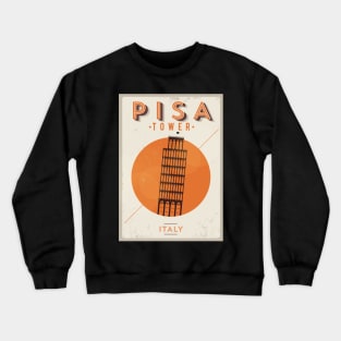 Pisa Poster Design Crewneck Sweatshirt